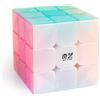 D-FantiX QY TOYS Warrior W 3x3 Speed Cube Jelly 3x3x3 Magic Cube Puzzle Colore pastello trasparente