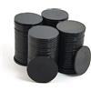 Smartdealspro Mini contatori da poker in plastica opaca, 32 mm, con scatola portaoggetti, 100 pezzi, colore nero