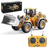 YESHIN Pala gommata telecomandata, 1:20 RC veicolo da cantiere per bambini, escavatore RC a 9 canali con telecomando da 2,4 GHz, lunga durata di gioco, veicolo da cantiere, regalo per bambini dai 3