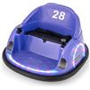 RELAX4LIFE Autoscontro Elettrico per Bambini 12 V con Telecomando, Luce LED, Clacson e Musica, Rotazione a 360°, Auto Giocattolo con Cintura di Sicurezza per Bambini 18+ Mesi (VIOLA)