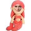 Coregiftr Portachiavi Peluche Sirena Personalizzato, 5 pollici