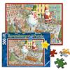 Ravensburger - Puzzle 500 pezzi: Arriva il Natale, Adulti, 49x36cm