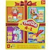 Play-Doh 4 Mini Classic Set: Parrucchiere, Veterinario, Gelateria e Fabbrica del divertimento; Gioco creativo; Classico; Et? 3+