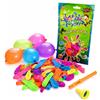 Generico 100 Bombe d'Acqua Busta 100 Palloncini d'Acqua Gavettoni Water Balloons Palloncini Facili da Riempire con Stick per Annodare e Ugello per Rubinetto Palloncini Colorati Adulti Ragazzi Bambini