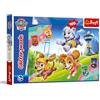 Trefl - Puzzle glitterato: Paw Patrol, Sparkling Dogs - Puzzle glitterato 100 pezzi - Puzzle scintillante con personaggi dei cartoni animati, divertimento per bambini dai 5 anni in su
