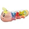 Frilla Bruco Musicale Interattivo per Bambini CATERLY, Giocattolo Educativo con Luci e Suoni, Movimento Automatico per Gattonamento, Ideale per Tempo sul Pancino e Sviluppo Sensoriale (Rosa)