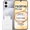 realme P4 Lite Smartphone, 4+256 GB, Batteria Titan 6600mAh, Display 6.8 120Hz, Fino a 12GB RAM Dinamica, Protezione ArmorShell,Lunga autonomia Ricarica rapida Telefono, Grey