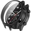 Zohmuly Cover Compatibile con Oneplus Watch 2R, PC Custodia Rigida con Vetro Temperato, Protezione completa 9H Anti-Graffio Cover Compatibile con Oneplus Watch 2R
