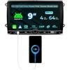 NVGOTEV Autoradio per VW Golf Passat Skoda Seat con Wireless Carplay/Android Auto, 9 pollici Radio 4+64GB Supporto Bluetooth WiFi 4G GPS Navi DSP FM AM RDS SWC DAB (opzionale)