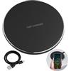 Yewseas 15W Max Caricatore Wireless, Caricatore Senza Fili Caricabatterie Wireless, Compatibile con Android and iOS, Adatto per Dispositivi con Funzione di Ricarica Wireless Integrata