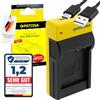 PATONA Slim Caricatore per DMW-BLG10 / DMC-GF6 Batterie compatibile con Panasonic DC-TX2 DMC-GF6 DMC-GX7