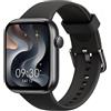 AOYBWK Smartwatch Uomo Donna, 1.85 Orologio Fitness con Chiamate Bluetooth e Notifiche, 140+ Modi Sportivi con Contapassi, SpO2, Cardiofrequenzimetro da Polso, Sonno, IP68 per Android iOS