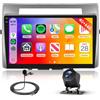 Hodozzy 4G+64G Autoradio per Toyota Corolla Verso 2004-2009 Android 9 Pollici InCell Schermo Carplay Wireless Android Auto, Radio 2 Din Touchscreen GPS Navigatore Bluetooth DSP WiFi FM RDS Telecamera