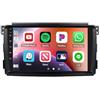 XIUNYIE Car Radio per Smart Fortwo 451 2005-2010 Android 15 9 Pollici Touch Screen con Bt Fm Wifi Dual Usb Per, 8 Core 6G+128G
