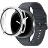 PHONILLICO Cover compatibile per Samsung Galaxy Watch 8 44mm - Protezione rigida Custodia trasparente Vetro temperato smartwatch