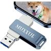 MUXXUE 256GB Chiavetta USB per iphone,1Pad,Android,Tablet,PC e Mac