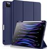 Vobafe Custodia Compatibile con Cover iPad PRO 11 2022/2021/2020/2018, a Tre Ante con portapenne per iPad PRO 11 Pollici, Supporto 2. Gen Pencil, Attivazione/Disattivazione Automatica, Blu
