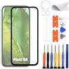 ERYNK Set di ricambio per display Google Pixel 8A in vetro frontale [con adesivo OCA] [senza schermo LCD/Screen] 6,1 pollici con set di attrezzi
