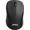 Jedel Mouse Wireless W920 Mouse Ottico Senza Fili 2.4 GHz con Ricevitore USB Nano 1600 DPI Click Silenziosi Design Ergonomico Leggero per PC Laptop Computer Ufficio e Casa Nero