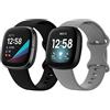 Shieranlee Versa 3 Cinturino,Morbida Sportivo Cinturino in Silicone per Donna Uomo Compatibile con Fitbit Versa 3 / Fitbit Sense - Non per Versa/Versa 2