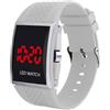 Ailan Elegante Orologio da Polso elettronico da Uomo Business e Abbigliamento Casual Digitale Indossare, Bianco