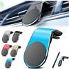 Cyqfei Joyeloo Magnetic Phone Holder - Mobile Phone Navigation Magnetic Bracket, L Type 360° Rotatable Car Phone Mount Magnet, Universal Strong Magnetic's Hold-No Slipping & Shaking & Sudden Drops (Blue)