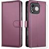 JUNETOP Cover per Honor 600 Lite 5G con Vetro Temperato, Viola