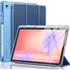 MoKo Custodia per Samsung Galaxy Tab S10 Lite 10,9 2025 SM-X400/SM-X406B con Portastilo S,Protettiva Trifold Sottile e Leggera con Posteriore Traslucida in PC Rigido,Auto Wake/Sleep, Blu Marino