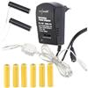 revolt batteria dummy: Adattatore di alimentazione a batteria, sostituisce le batterie AAA, 3-12 Volt regolabile, 6 batterie fittizie (sostituire con alimentatore, dummy aaa, CD)