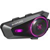 MAXRUNON Interfono Moto, Cuffie Bluetooth Moto 5.4 con Controllo Vocale, Interfono per 4 Piloti con Radio FM, Ricarica Rapida/Accoppiamento universale/Cancellazione del Rumore/ IPX7, 1 Pack