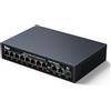 Yinker Switch PoE Gigabit 11 Porte 120W, 8 PoE+ 2 Uplink Gigabit + Slot SFP Fibra, Modalità 250m/VLAN, AI Recupero Automatico, Metallo Silenzioso per Videosorveglianza IP