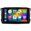 XIUNYIE Car Radio per Benz Smart Fortwo 451 Wireless CarPlay 2005-2010 Android 15 9 Pollici Touch Screen con Bt Fm Wifi Dual Usb Per, 4 Core 2G+64G