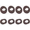 Wiki VALLEY Auricolari per Samsung Galaxy Buds Live 2020 (DSM-R180), accessori per auricolari, in morbido silicone antiscivolo, set di 4 paia (marrone)