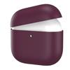GIOPUEY Cover Compatibile con Airpods 4 2024, Cilicone Custodia, Ultrasottile Case Cover, Antiurto, Resistente ai Graffi - Dark Red