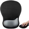 Yimomoyi Tappetino per mouse con supporto per il polso, tappetino per mouse ergonomico con supporto per il polso e base antiscivolo in PU, resistente, lavabile, accessorio da scrivania per PC portatili e