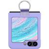 RankOne Custodia per Samsung Galaxy Z Flip6 / Samsung Galaxy Flip 6 2024 6,7 pollici con anello rigido in policarbonato, colore: viola chiaro.