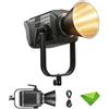 Godox Litemons LE600Bi Luce Continua Video LED, 620W Bicolore 2800K~6500K | CRI/TLCI 98, 11 Effetti FX, DMX/CRMX/Bluetooth, Supporto Bowens per Livestream / Youtube / Studio (Nero)