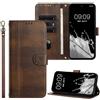SEHEYA Cover per Oppo A54S / A16 / A16S Pieghevoli Libretto Custodia Retrò Portafoglio a Libro Flip Case 3 Tasche Interne Fibbia Magnetica Protezione Caso, Marrone