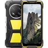 Blackview ROCK 2 PRO AI Smartphone Rugged 5G, Luce da Campeggio 400LM, Batteria 15000mAh, 6,67'' HD+, 24GB+256GB, AI 16MP+13MP, IP68 IP69K Android 16 Telefono Resistente Impermeabile, NFC GPS Giallo