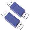 Keple 2 Pezzi Adattatore da USB a Maschio Quick Speed 3.0 A di| Connettore Rapido e Trasferimento Dati Convertitore di Estensione Corto per Computer Portatili, Ctampanti, Dischi Rigidi (2 Pack)