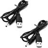 Hukneqn 2 Pezzi Cavo USB, Spinotto Tondo, DC 5V, 5.5 x 2.1mm Connettore Universale, Adattatore USB per Alimentare Dispositivi Elettronici, Compatibile con LED Light, Router, Smart phone, 0.8 M