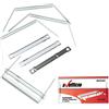 Alevar File Fastener Pressini Fermafogli Passo 8 cm, Confezione da 50 Pezzi