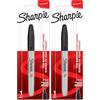 SHARPIE Pennarello Indelebile, Punta Fine, Confezione da 2, Nero
