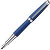 Caran d'Ache Caran d' Ache Leman placcato argento penna stilografica M, colore nero opaco Penna stilografica Blue Matt