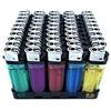 SLS SHOP 150 Accendini a Pietrina Trasparenti Economici Non Ricaricabile 3 Box da 50 accendini Vari Colori