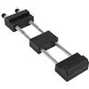 Wakects Supporto Affilatura per Pietra, Lunghezza Regolabile, Ferro Cromato, Design Antiscivolo in Silicone