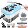 kswiown Pulitore a Vapore Portatile, Pulitore a Vapore Portatile Multifunzione con Serbatoio da 2,5 L, Generatore di Vapore a Riscaldamento Rapido, Pulitore per Auto, Cucina, Bagno, Piastrelle e Finestre
