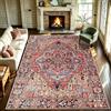 WUTONG Rosso Tappeto Vintage Salotto 240x340 cm Lavabile,Motivo Persiano Antiscivolo Pelo Corto,Tappeto Grande Soggiorno Shabby Chic,Tappeti Grandi