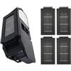 Septoolshop Contenitore per raccolta polvere per Ecovacs per DEEBOT T50 Pro, per OMNI, Max Pro, contenitore di grande capacità con sistema di tenuta, design di riduzione del rumore, vista trasparente, include
