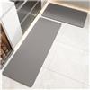 Generic Diatomite - Tappetino da cucina super assorbente, morbido, lavabile, in tinta unita, per bagno e ingresso (grigio, 50 x 160 cm)